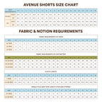 Avenue Shorts Sewing Pattern