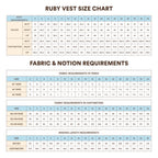 Ruby Vest Sewing Pattern