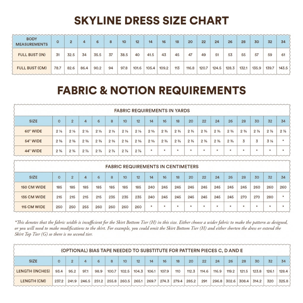 Skyline Dress Sewing Pattern